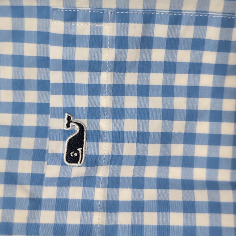 Vineyard Vines USA Flag Blue Check Tucker Shirt. Size Small - Picture 3 of 14